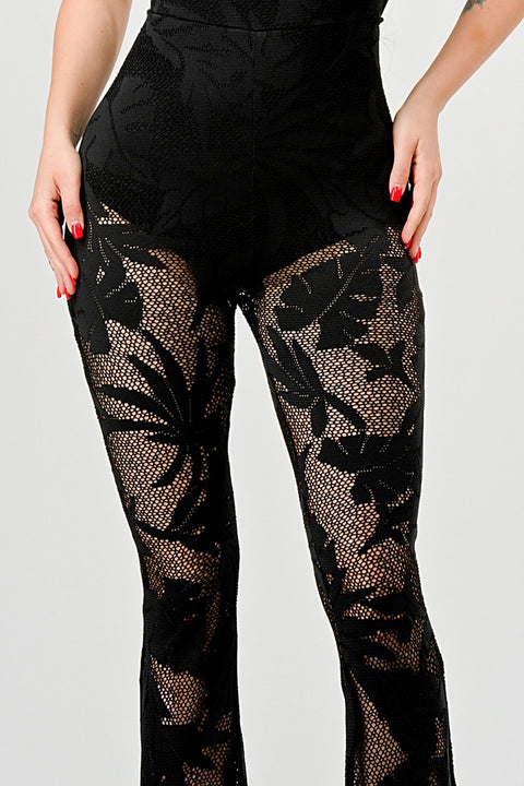 Lace Crisscross Jumpsuit