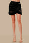 Fringe Hem Mini Skirt