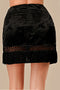 Fringe Hem Mini Skirt