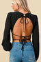 Open Back Crop Top