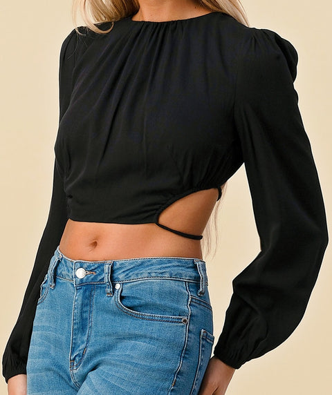 Open Back Crop Top