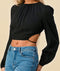 Open Back Crop Top