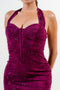 Embellished Halter Bodycon Dress