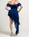 Off-Shoulder Ruffle Asymmetrical Dress
