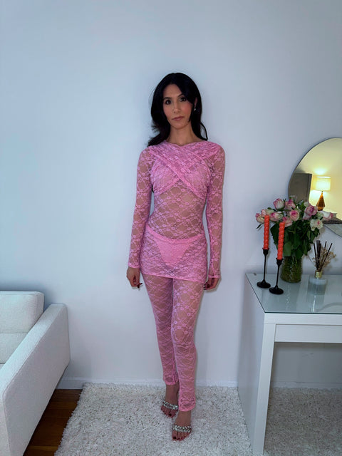 Blush Kiss Lace Set