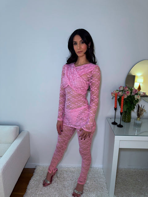 Blush Kiss Lace Set