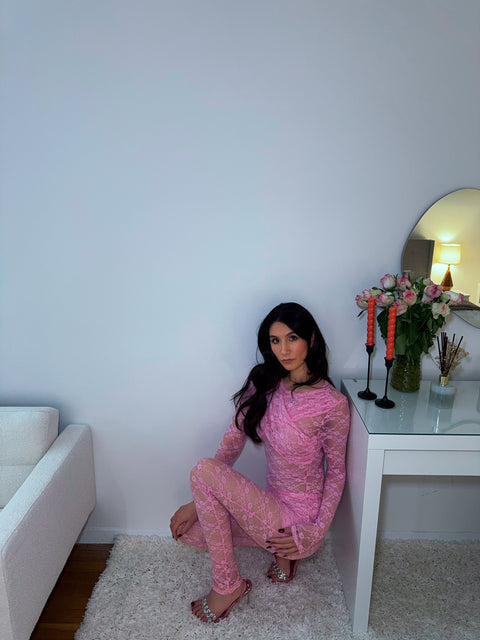 Blush Kiss Lace Set