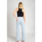 Light Blue, Wide Legs High-Rise Jean.