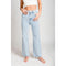 Light Blue, Wide Legs High-Rise Jean.